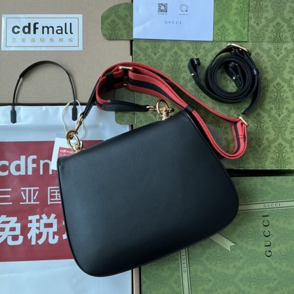1:1 Replica Gucci Blondie Mini Bag Black For Women, Women's Bags 11.4in/29cm GG
