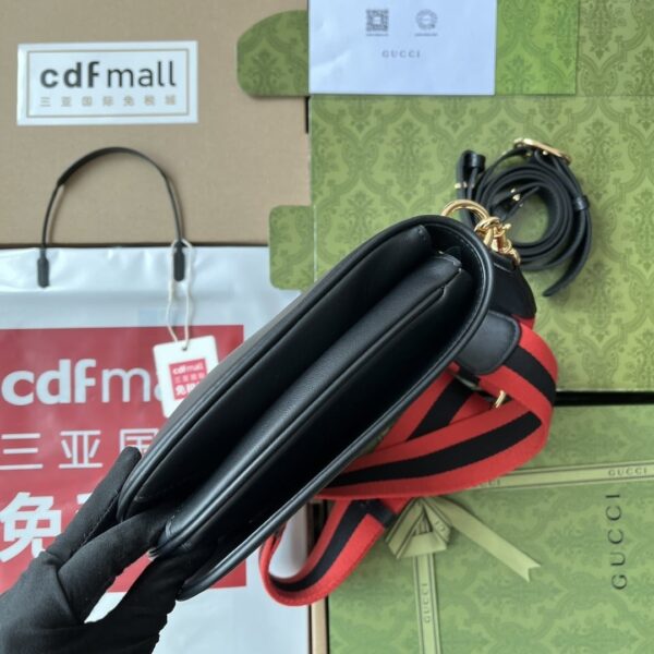 1:1 Replica Gucci Blondie Mini Bag Black For Women, Women's Bags 11.4in/29cm GG