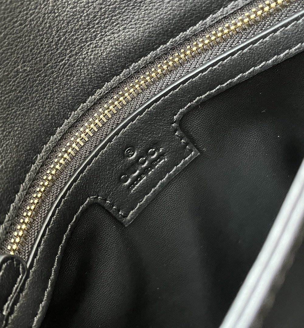 1:1 Replica Gucci Blondie Mini Bag Black For Women, Women's Bags 11.4in/29cm GG