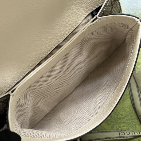 1:1 Replica Gucci Blondie Mini Bag Brown And White For Women, Women's Bags 8.7in/22cm GG