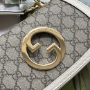 1:1 Replica Gucci Blondie Mini Bag Brown And White For Women, Women's Bags 8.7in/22cm GG