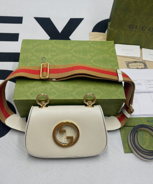 1:1 Replica Gucci Blondie Mini Bag White For Women, Women's Bags 8.7in/22cm GG‎ ‎698643 UXXAG 9161