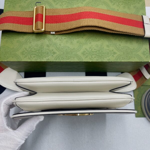 1:1 Replica Gucci Blondie Mini Bag White For Women, Women's Bags 8.7in/22cm GG‎ ‎698643 UXXAG 9161