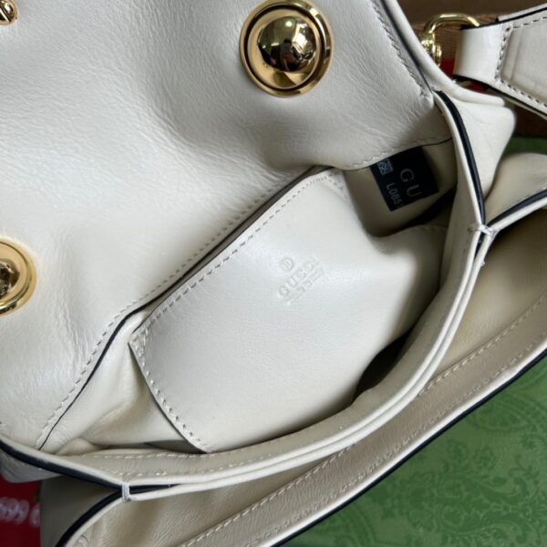 1:1 Replica Gucci Blondie Mini Bag White For Women, Women's Bags 8.7in/22cm GG‎ ‎698643 UXXAG 9161