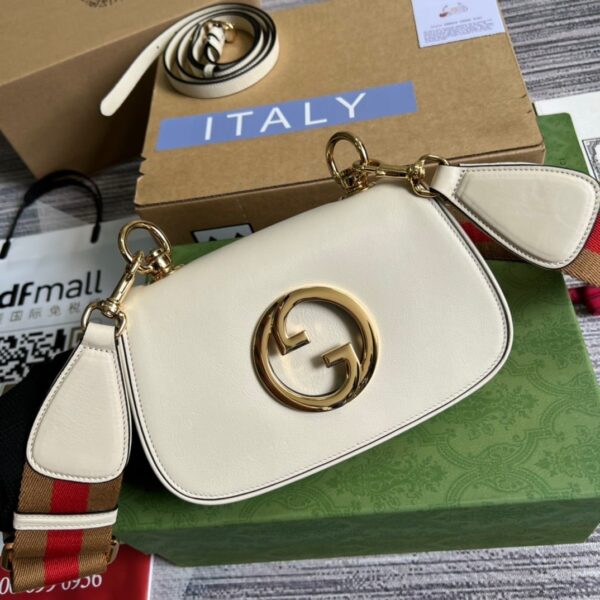 1:1 Replica Gucci Blondie Mini Bag White For Women, Women's Bags 8.7in/22cm GG‎ ‎698643 UXXAG 9161