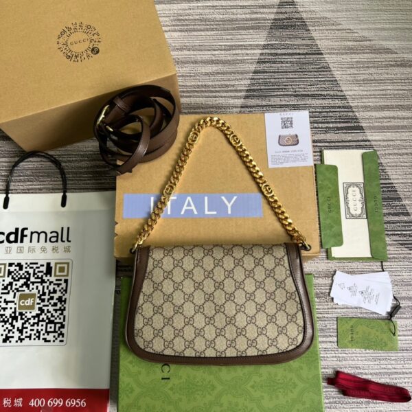 1:1 Replica Gucci Blondie Shoulder Bag Beige For Women, Women's Bags 11in/28cm GG 699268 K9GSG 8358