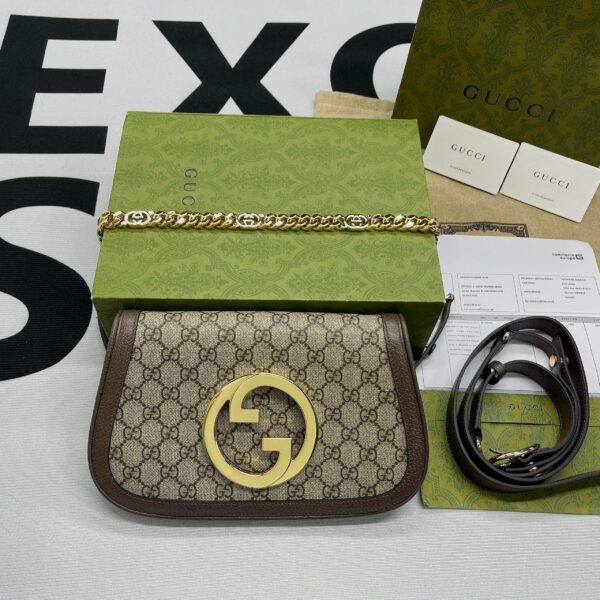 1:1 Replica Gucci Blondie Shoulder Bag Beige For Women, Women's Bags 11in/28cm GG 699268 K9GSG 8358