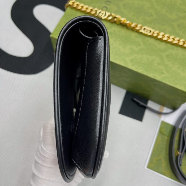 1:1 Replica Gucci Blondie Shoulder Bag Black For Women, Women's Bags 11in/28cm GG‎ 699268 UXX0G 1000