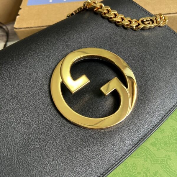 1:1 Replica Gucci Blondie Shoulder Bag Black For Women, Women's Bags 11in/28cm GG‎ 699268 UXX0G 1000
