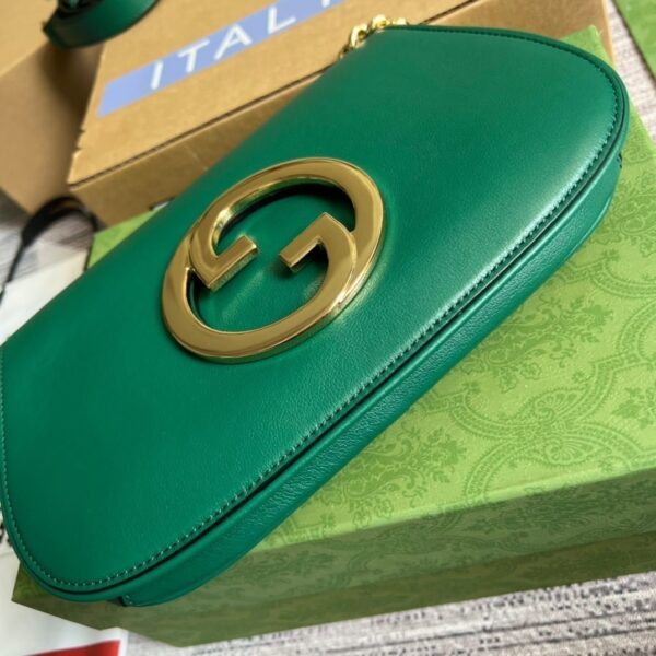 1:1 Replica Gucci Blondie Shoulder Bag Green For Women, Women's Bags 11in/28cm GG‎
