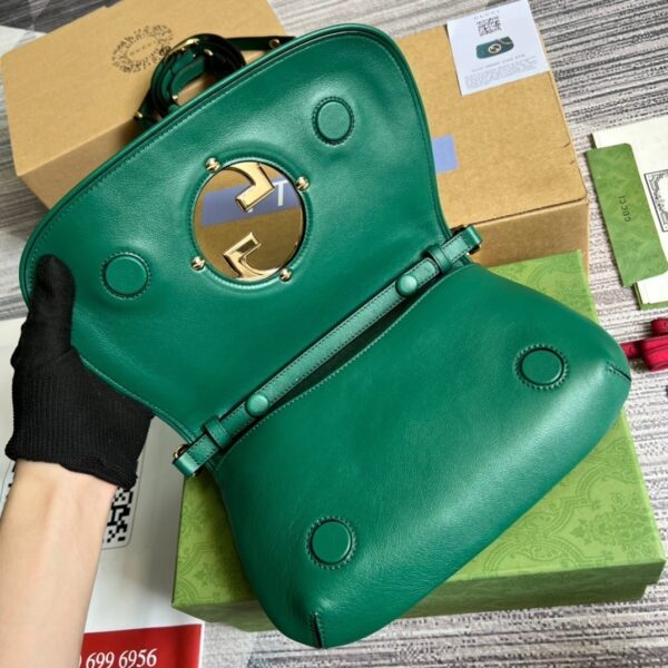 1:1 Replica Gucci Blondie Shoulder Bag Green For Women, Women's Bags 11in/28cm GG‎