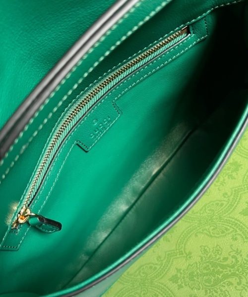 1:1 Replica Gucci Blondie Shoulder Bag Green For Women, Women's Bags 11in/28cm GG‎