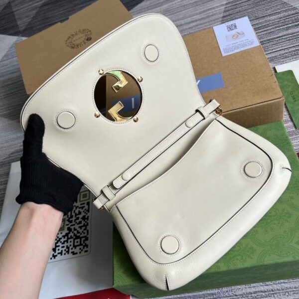 1:1 Replica Gucci Blondie Shoulder Bag White For Women, Women's Bags 11in/28cm GG 699268 UXX0G 9022