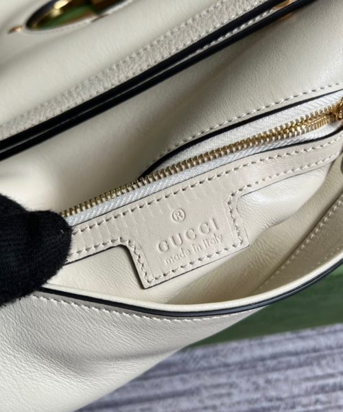 1:1 Replica Gucci Blondie Shoulder Bag White For Women, Women's Bags 11in/28cm GG 699268 UXX0G 9022