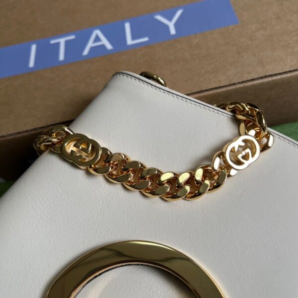 1:1 Replica Gucci Blondie Shoulder Bag White For Women, Women's Bags 11in/28cm GG 699268 UXX0G 9022