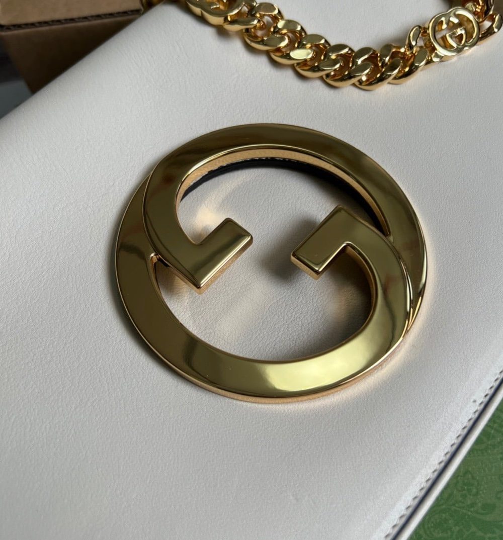1:1 Replica Gucci Blondie Shoulder Bag White For Women, Women's Bags 11in/28cm GG 699268 UXX0G 9022