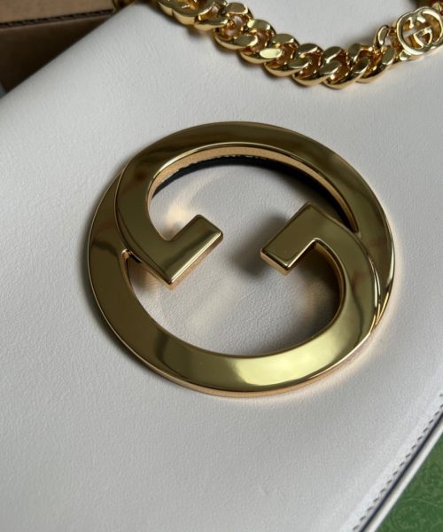 1:1 Replica Gucci Blondie Shoulder Bag White For Women, Women's Bags 11in/28cm GG 699268 UXX0G 9022