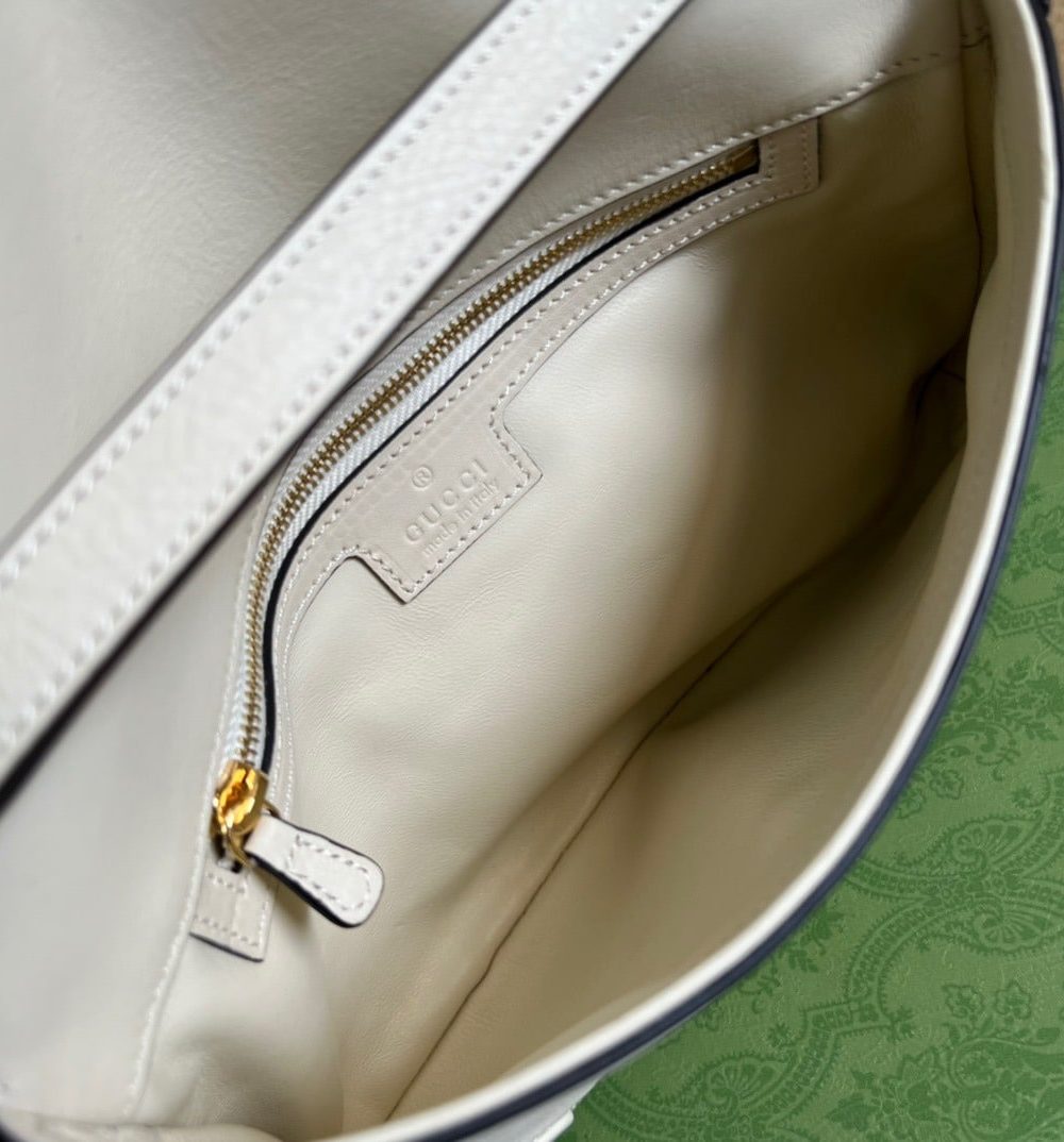 1:1 Replica Gucci Blondie Shoulder Bag White For Women, Women's Bags 11in/28cm GG 699268 UXX0G 9022