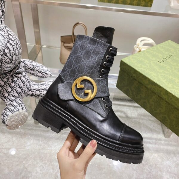Gucci Blondie Women's Ankle Boot Black For Women GG