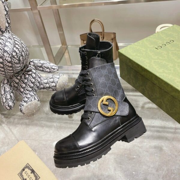 Gucci Blondie Women's Ankle Boot Black For Women GG