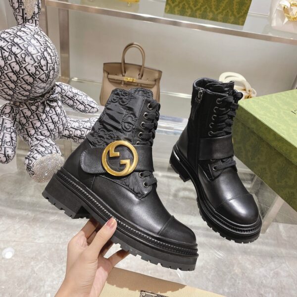 Gucci Blondie Women's Ankle Boot Black For Women GG