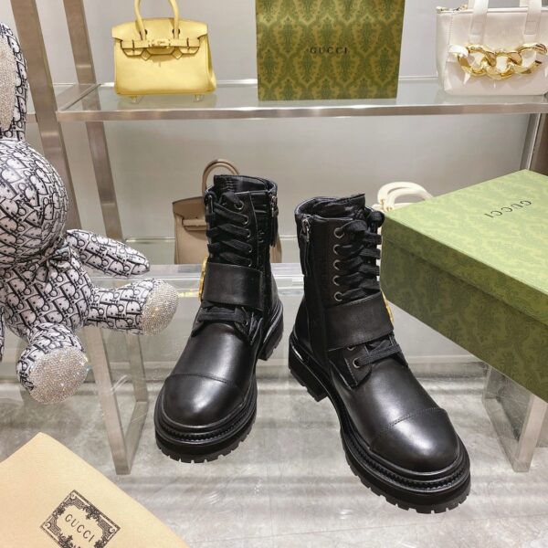 Gucci Blondie Women's Ankle Boot Black For Women GG
