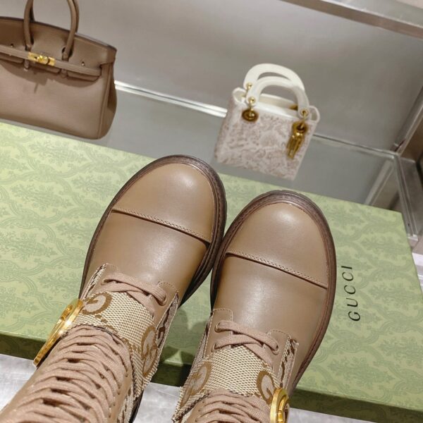 Gucci Blondie Women's Boot Beige For Women GG