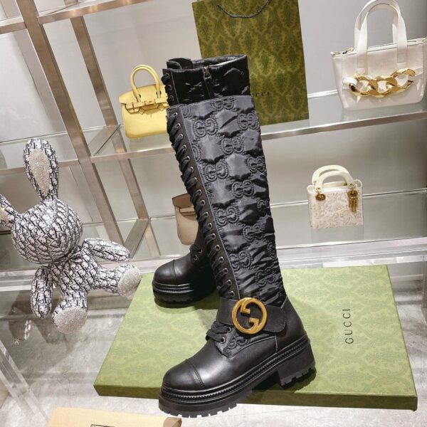 Gucci Blondie Women's Boot Black For Women GG