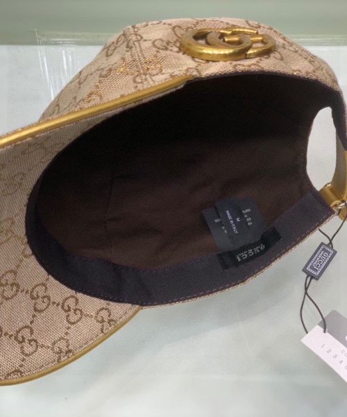 Gucci Canvas Baseball Hat Beige GG Hat