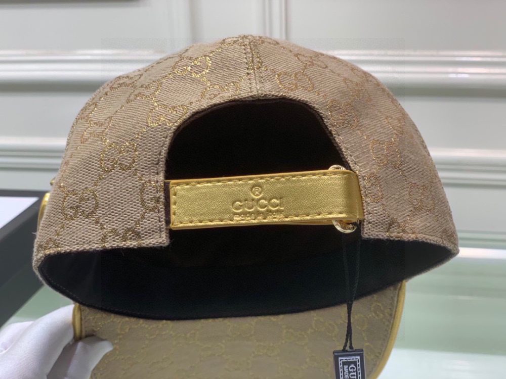 Gucci Canvas Baseball Hat Beige GG Hat - Image 7