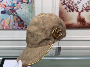 Gucci Canvas Baseball Hat Beige GG Hat