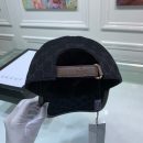 Gucci Canvas Baseball Hat Black GG Hat
