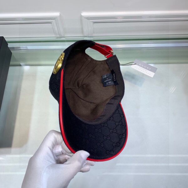 Gucci Canvas Baseball Hat Black GG Hat