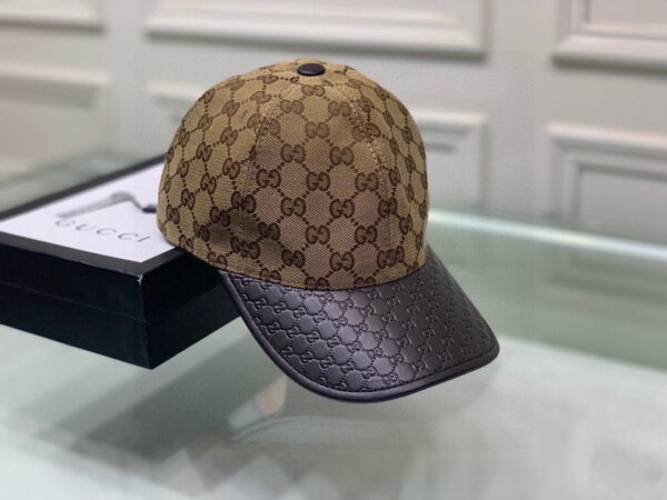 Gucci Canvas Baseball Hat Brown GG Hat