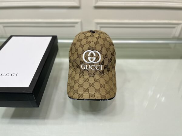 Gucci Canvas Baseball Hat Brown GG Hat