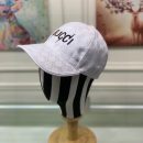 Gucci Canvas Baseball Hat White GG Hat