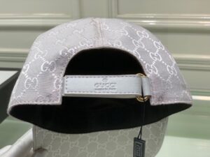 Gucci Canvas Baseball Hat White GG Hat