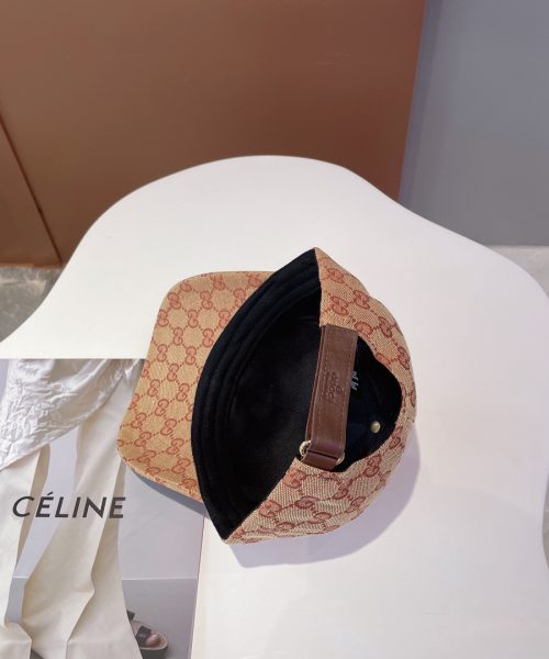 Gucci Canvas Baseball Hat With Horsebit Beige GG Hat