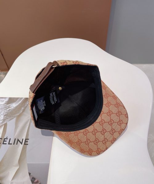 Gucci Canvas Baseball Hat With Horsebit Beige GG Hat