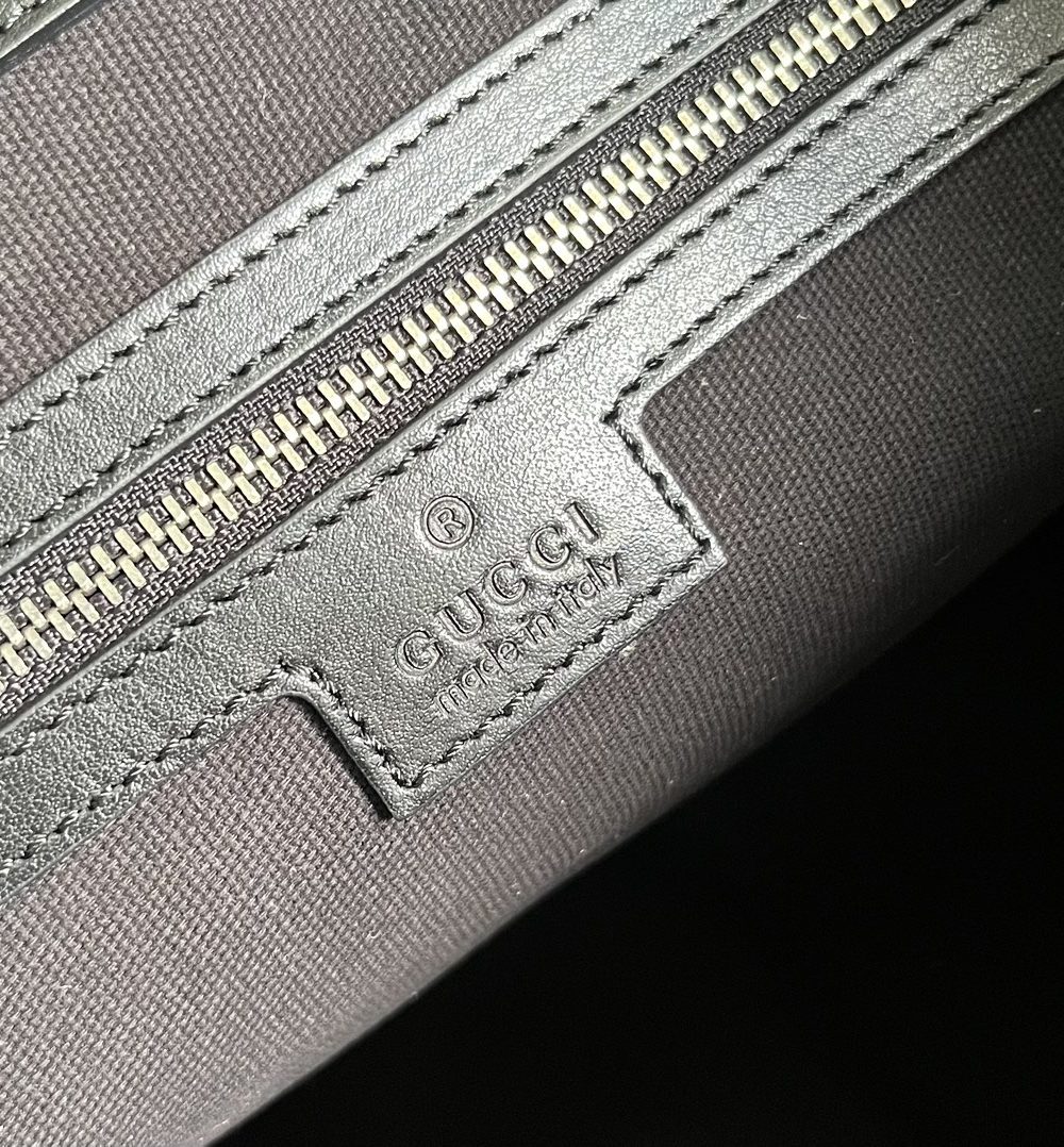 1:1 Replica Gucci Casual Style Logo Totes Cream/Black For Women 38.5cm / 15.1in 739684 DAAAH 2754