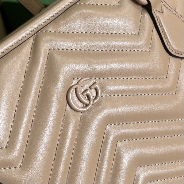 1:1 Replica Gucci Casual Style Logo Totes Cream/Black For Women 38.5cm / 15.1in 739684 DAAAH 2754