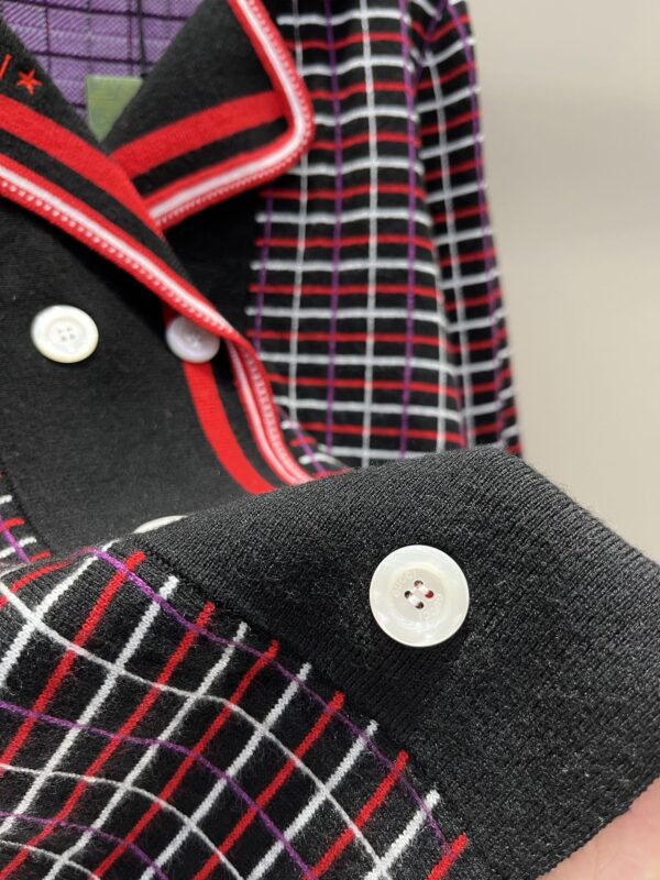 Gucci Check Wool Jacquard Cardigan Red For Women