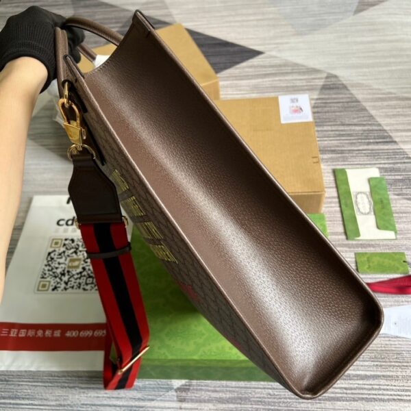 1:1 Replica Gucci Cherry Print Medium Tote Beige For Women, Women's Bags 15.1in/38cm GG ‎703264 U2QAG 8839