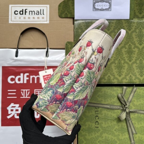1:1 Replica Gucci Children's Tote Bag With Strawberry Fairy Print White For Women, Women's Bags 7.9in/20cm GG‎