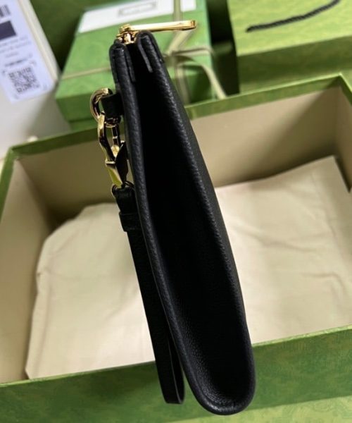 1:1 Replica Gucci Clutch With Gucci Logo Black For Men 12in/31cm  GG
