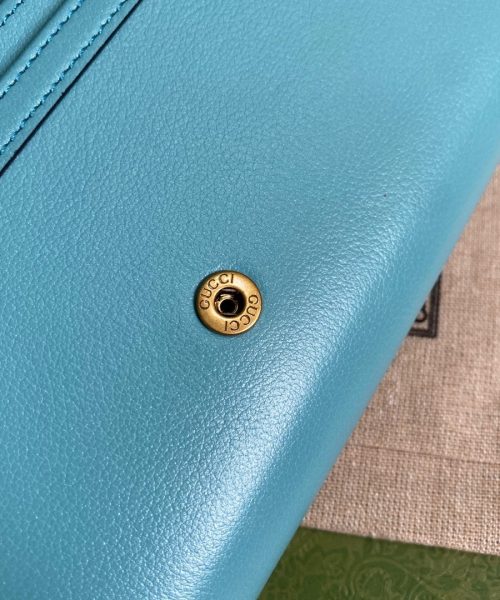 1:1 Replica Gucci Diana Chain Wallet With Bamboo Blue For Women, Women's Bags 7.4in/19cm GG
