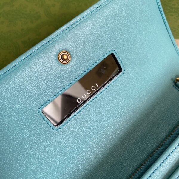1:1 Replica Gucci Diana Chain Wallet With Bamboo Blue For Women, Women's Bags 7.4in/19cm GG