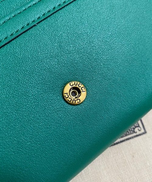 1:1 Replica Gucci Diana Chain Wallet With Bamboo Green For Women, Women's Bags 7.4in/19cm GG