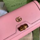 1:1 Replica Gucci Diana Chain Wallet With Bamboo Pink For Women, Women's Bags 7.4in/19cm GG