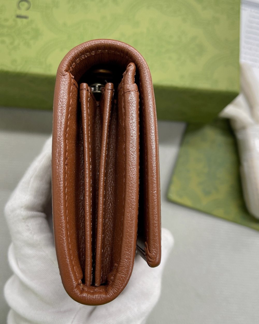 1:1 Replica Gucci Diana Chain Wallet With Bamboo Red For Women, Women's Bags 7.4in/19cm GG